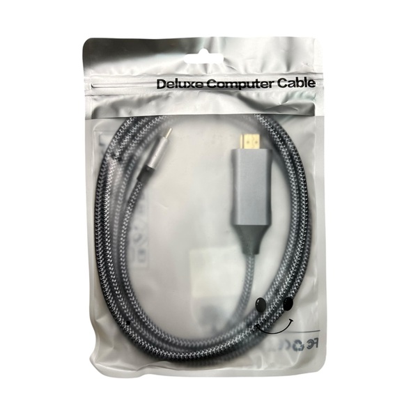 USB C to HDMI Cable 6Ft | 4K High-Speed USB 3.1 Type-C to HDMI Cord - Picture 3 of 4